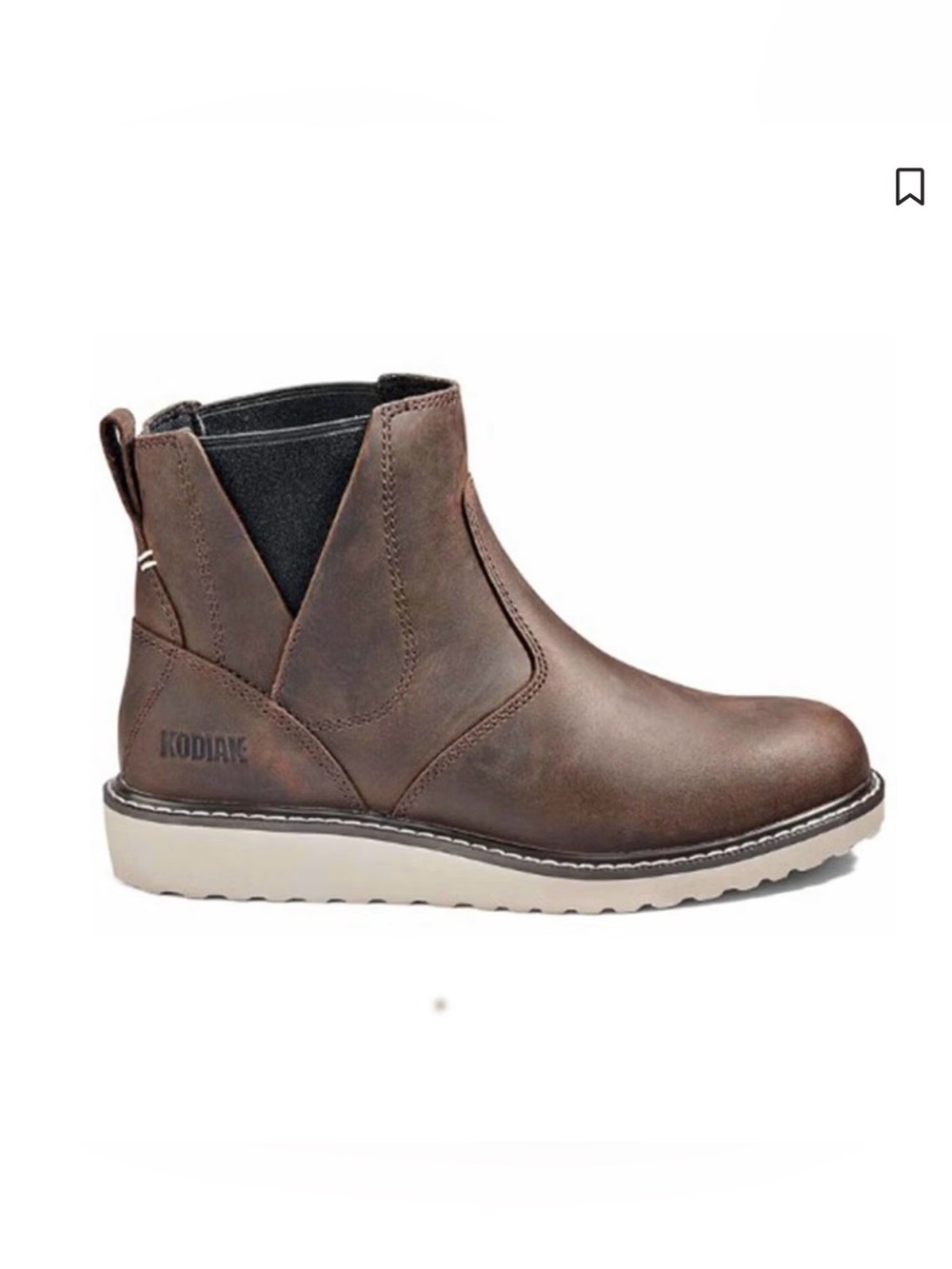 Kodiak Women’s Brown Leather Chelsea Ankle Boots Size 7.5